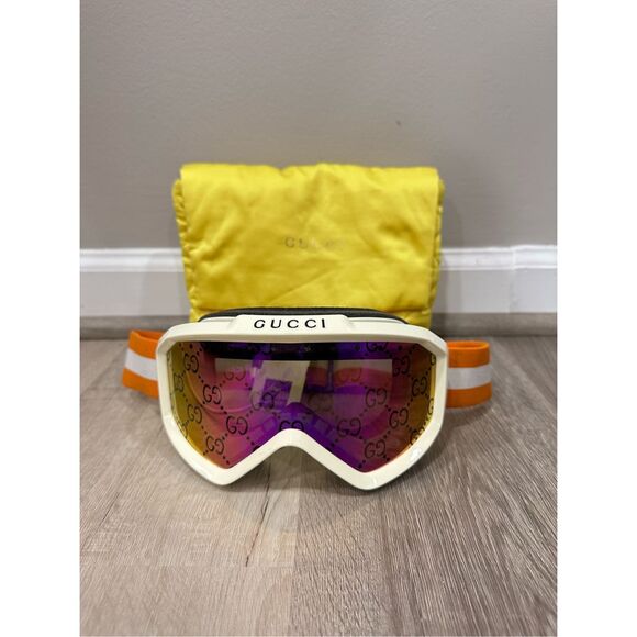 Gucci Guccissima Mirrored Mask Injection Ski Goggles $1100 main image 7